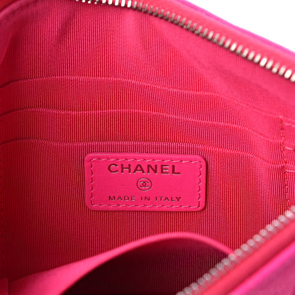 Chanel Goatskin Quilted Medium Reissue Cosmetic Case Pink 6 of 8