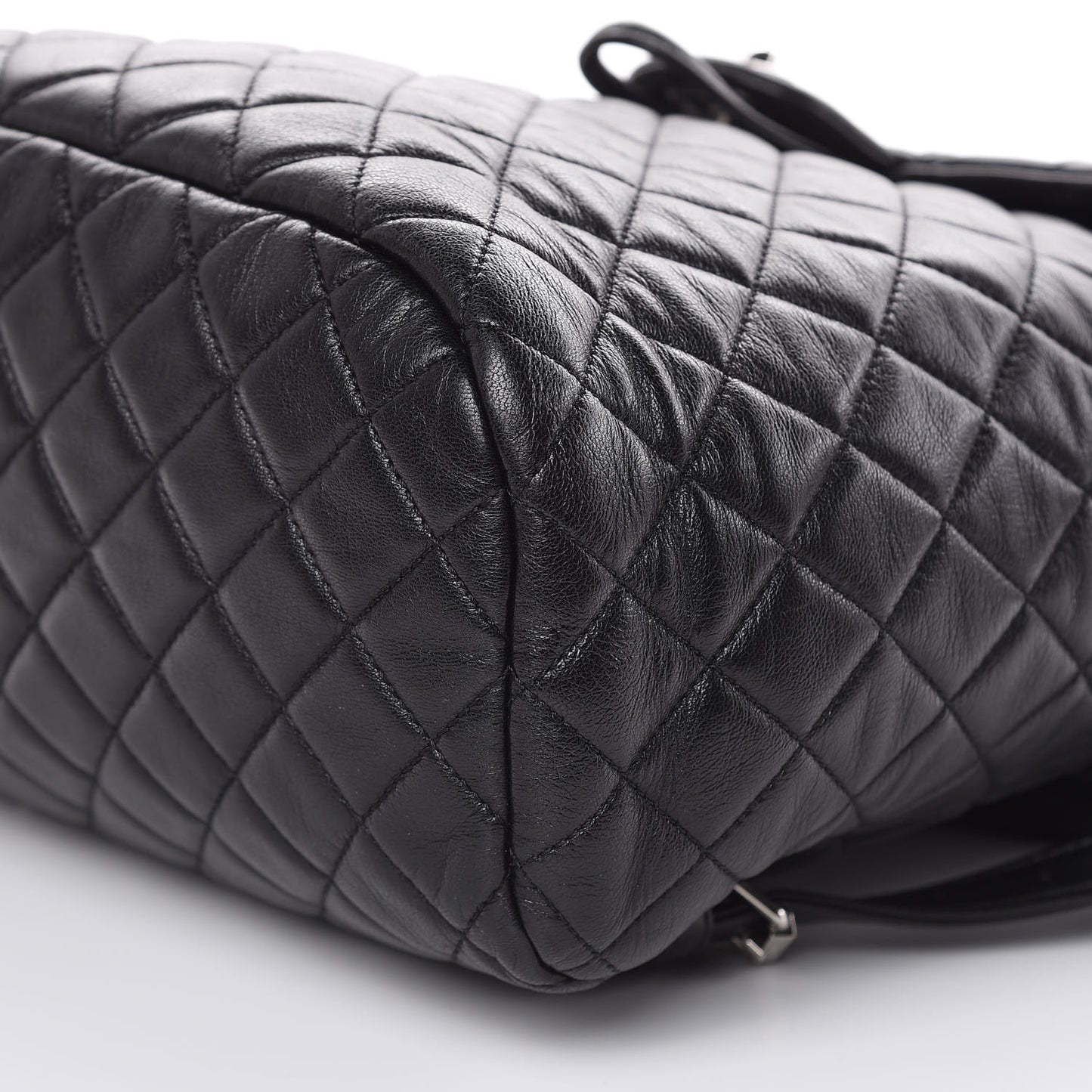 Lambskin Quilted Large Urban Spirit Backpack Black