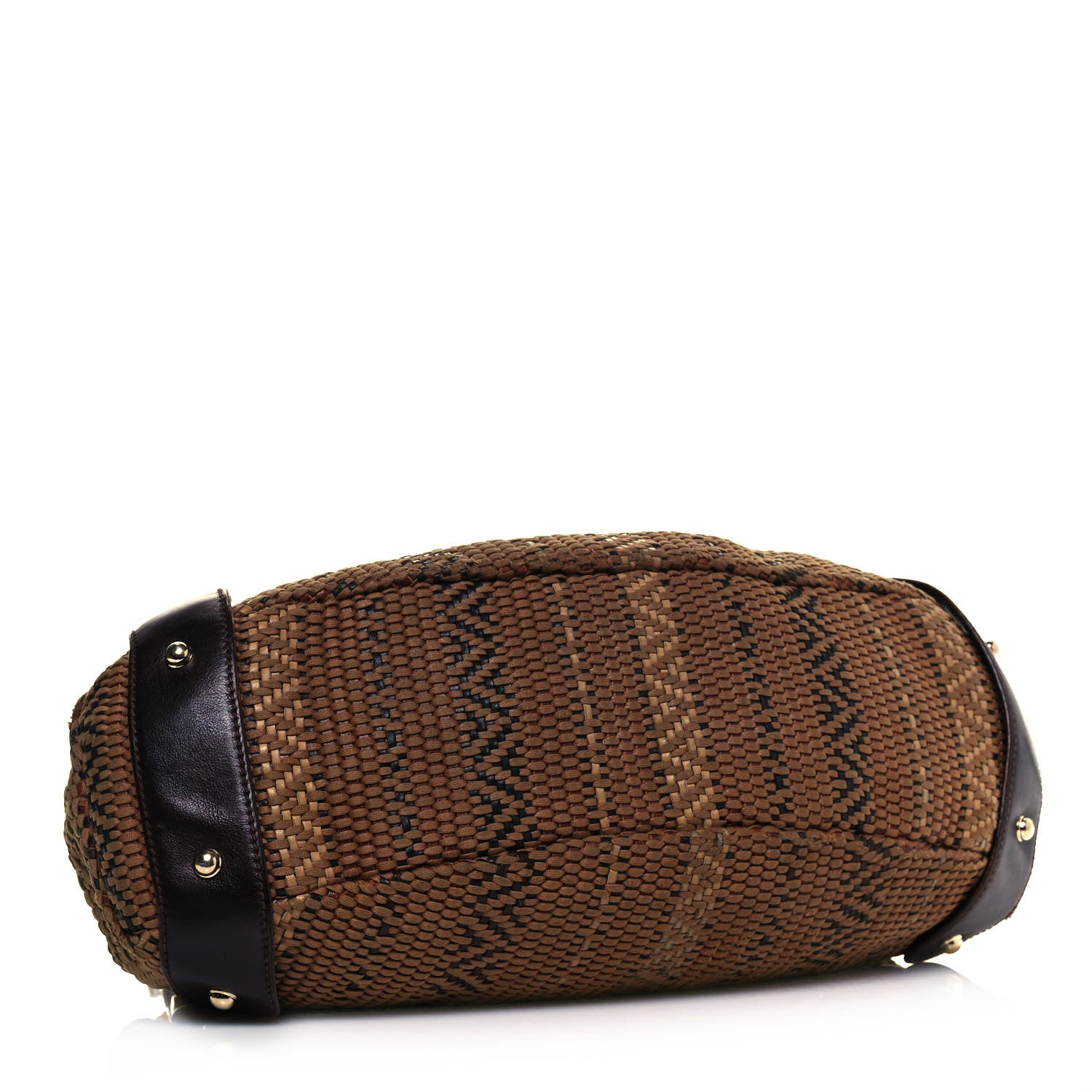 Gucci Woven Medium Pelham Shoulder Bag Dark Brown 4 of 11