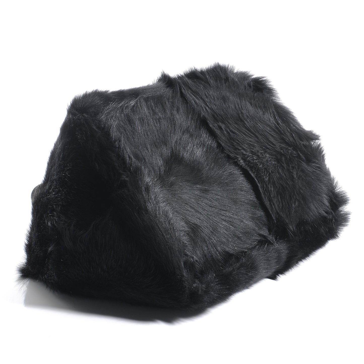 Eco Lapin Faux Fur Handbag Black