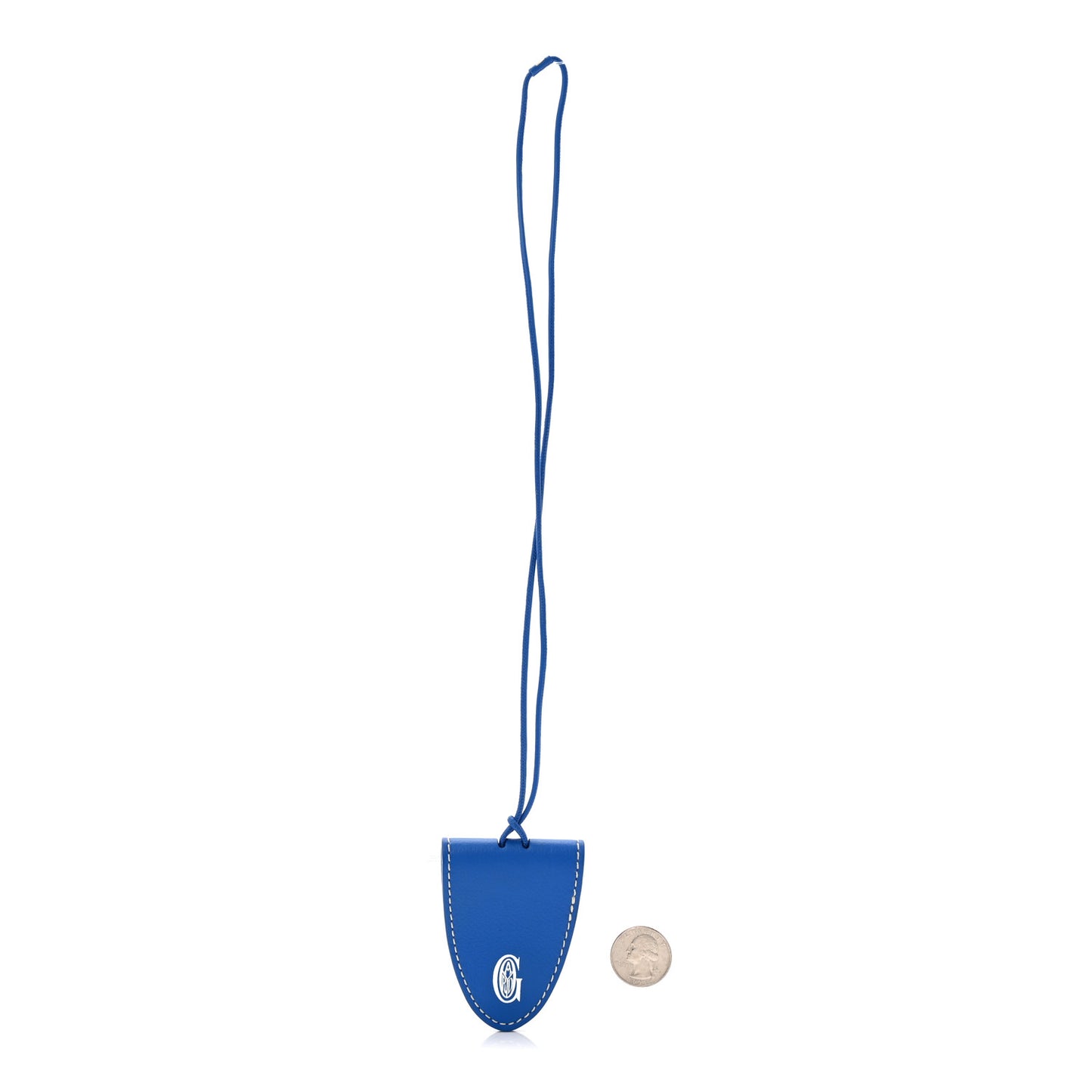 Calfskin Bag Clip Blue