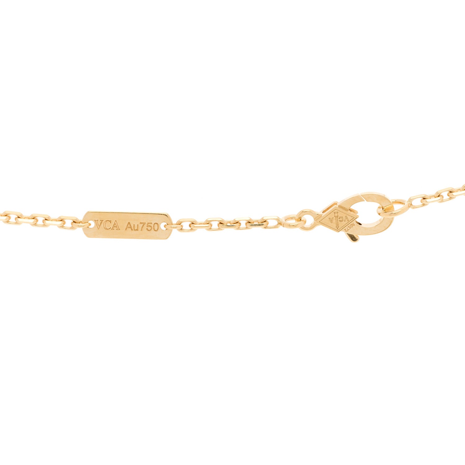 Van Cleef & Arpels 18K Yellow Gold Black Onyx Magic Alhambra Pendant Necklace 5 of 6
