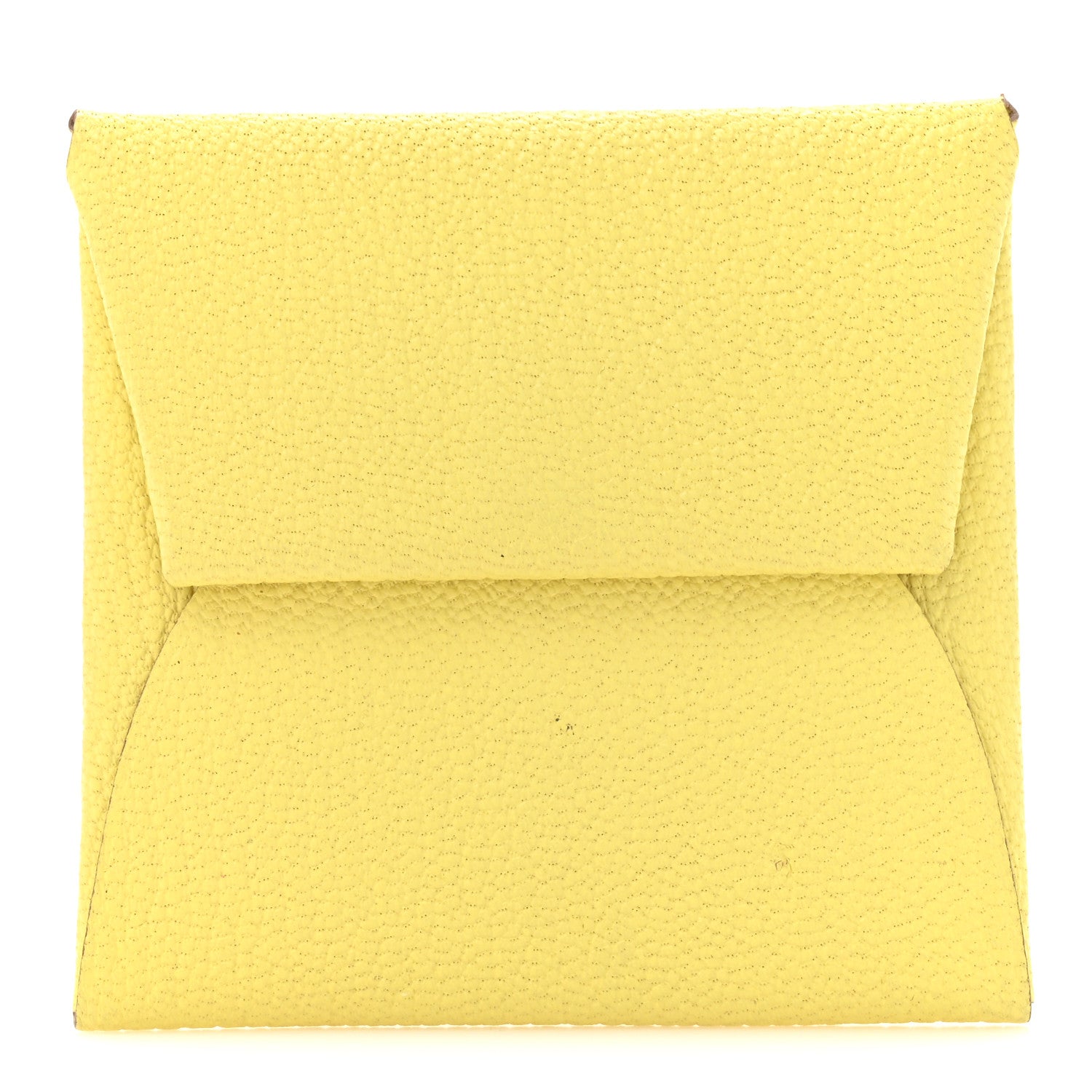 Hermes Chevre Mysore Bastia Coin Purse Lime 1 of 10