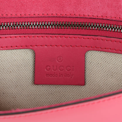 Gucci Patent Large Bright Bit Shoulder Bag Shocking Pink 7 of 8