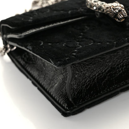 Gucci Velvet GG Monogram Super Mini Dionysus Shoulder Bag Black 7 of 10