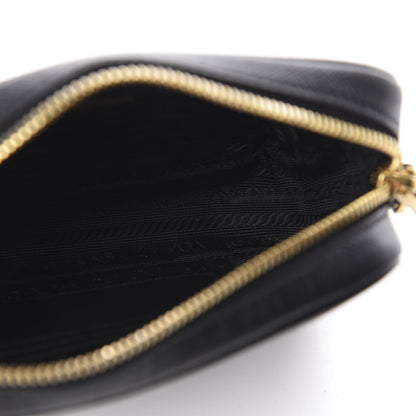 Prada Saffiano Lux Small Camera Crossbody Bag Black 5 of 9