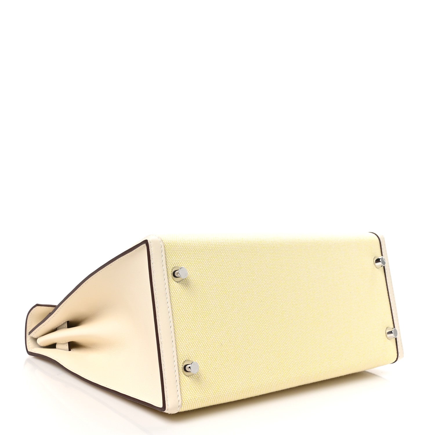 Hermes Toile H Swift Kelly Sellier 28 Nata Jaune Citron 4 of 10