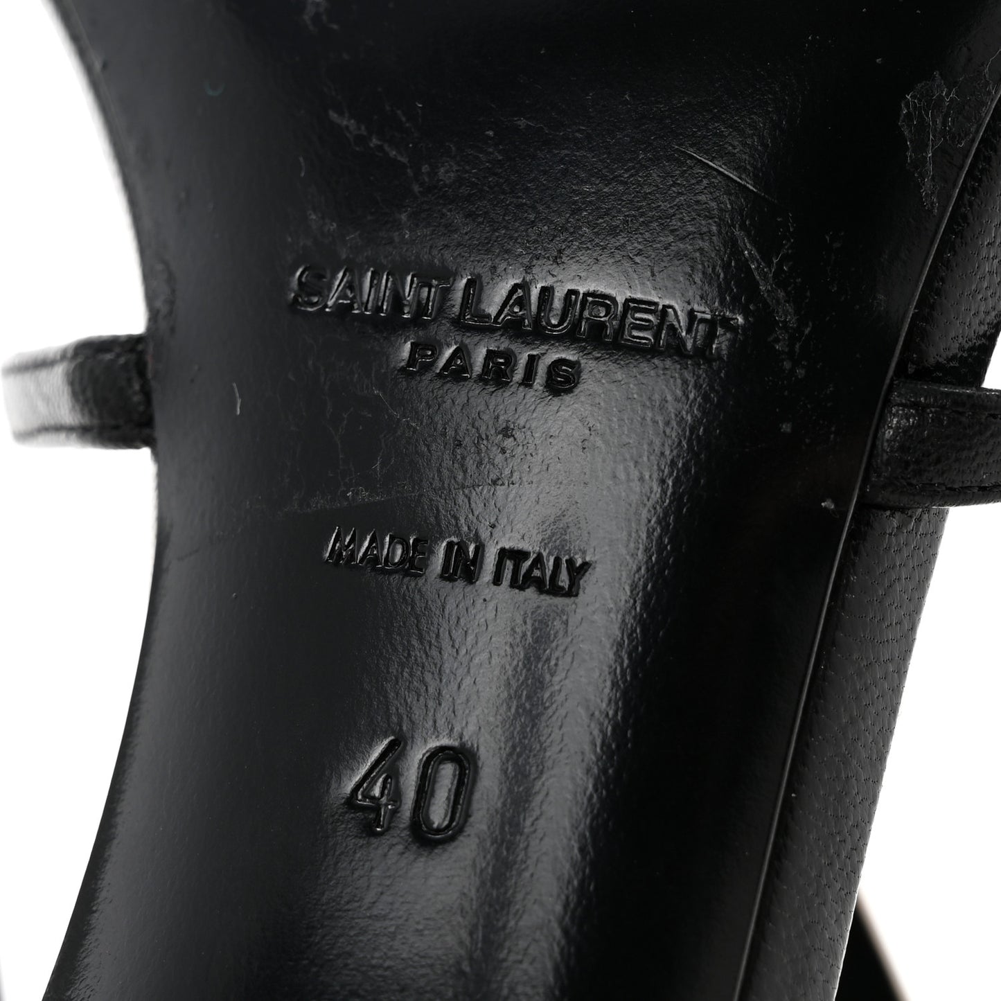 Calfskin Cassandra 100 Sandals 40 Black