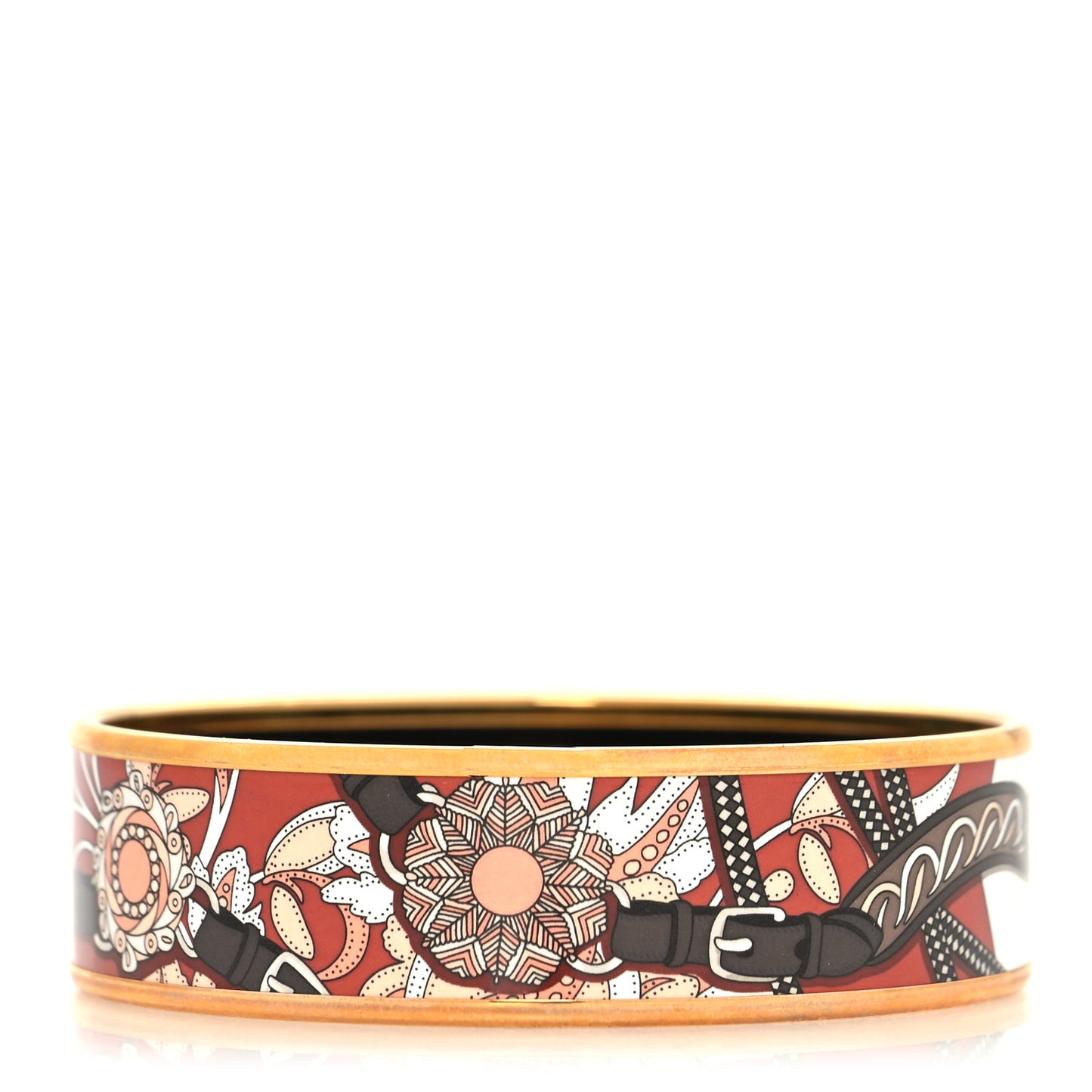 Enamel Printed Wide Bracelet