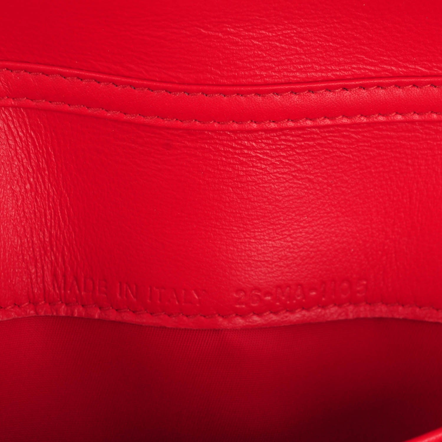 Christian Dior Patent Cannage Miss Dior Chain Wallet Red 7 of 7