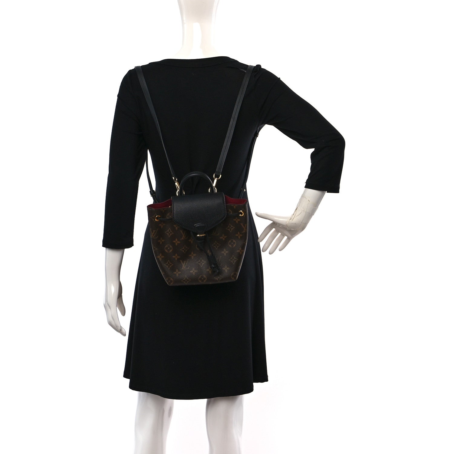 Louis Vuitton Monogram BB Montsouris NM Backpack Black 2 of 9