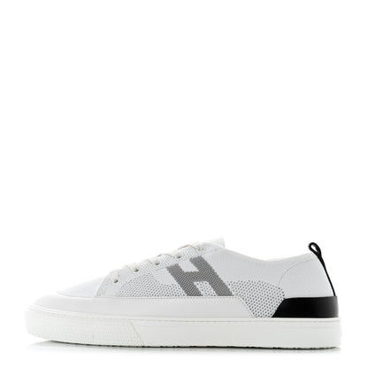 Hermes Calfskin Deep Sneakers 44 White Multicolor 1 of 10