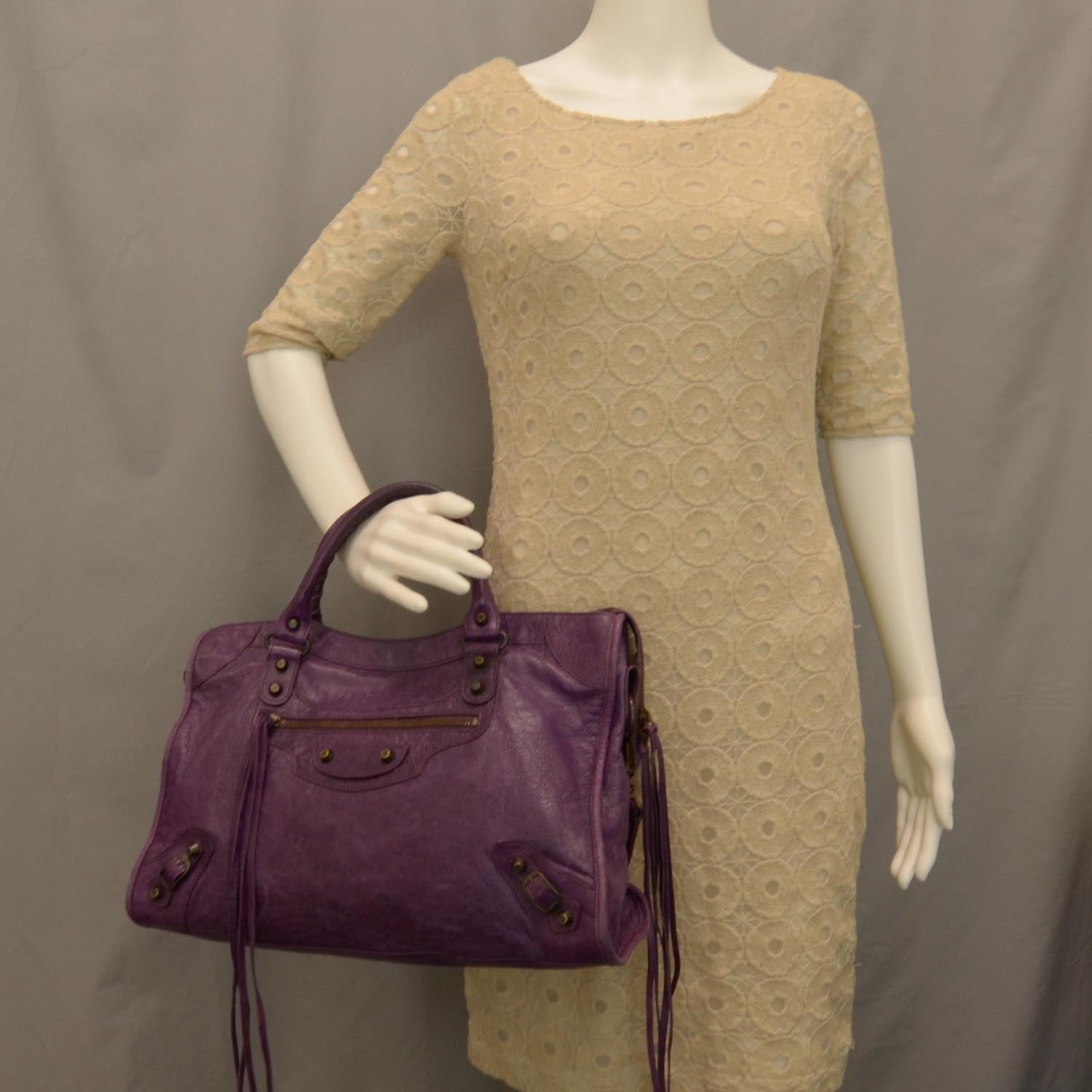 Balenciaga Agneau City Raisin Purple 2 of 11
