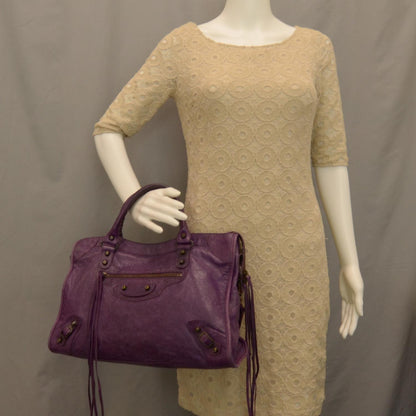 Balenciaga Agneau City Raisin Purple 2 of 11