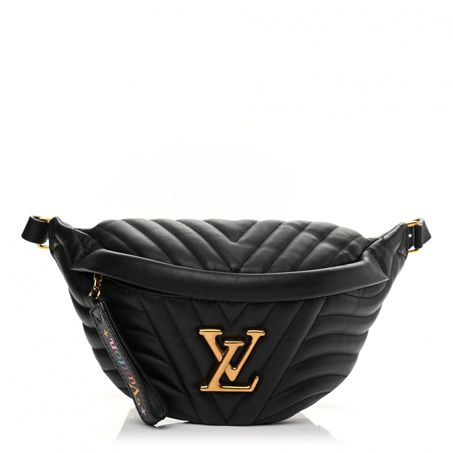 Calfskin Quilted New Wave Bumbag Black