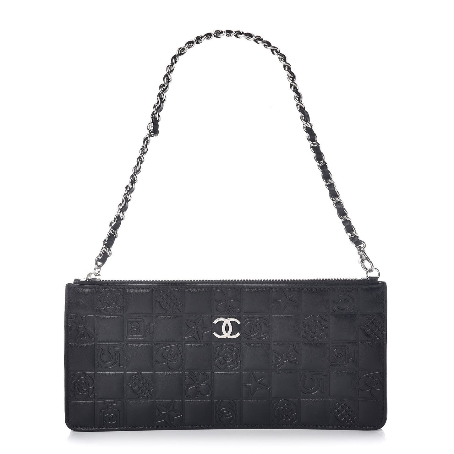 Lambskin Precious Symbols Pochette Black