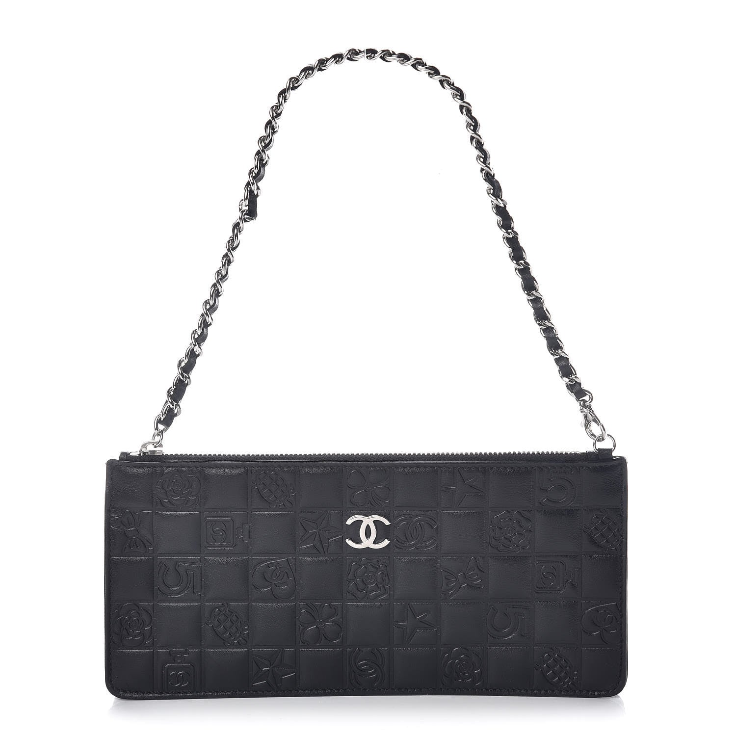 Chanel Lambskin Precious Symbols Pochette Black 1 of 9