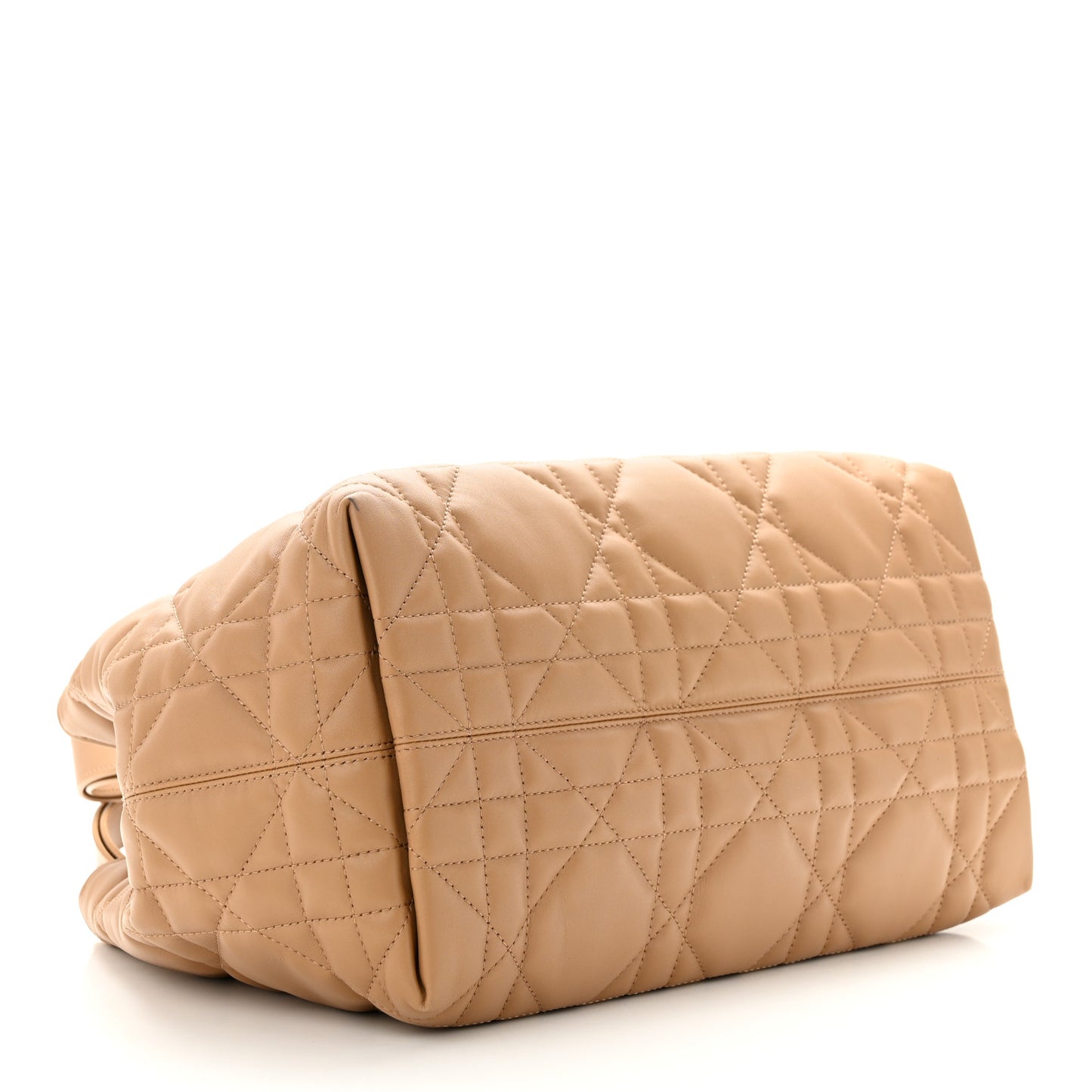 Calfskin Macrocannage Medium Toujour Powder Tan