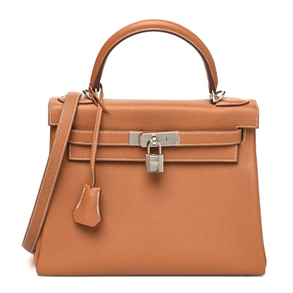Hermes Togo Kelly Retourne 28 Gold 1 of 12