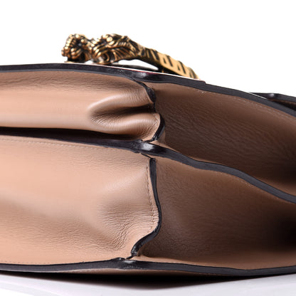 Gucci Calfskin Bamboo Web Medium Dionysus Top Handle Bag Camelia Bright Evergreen Hibiscus Red 10 of 12
