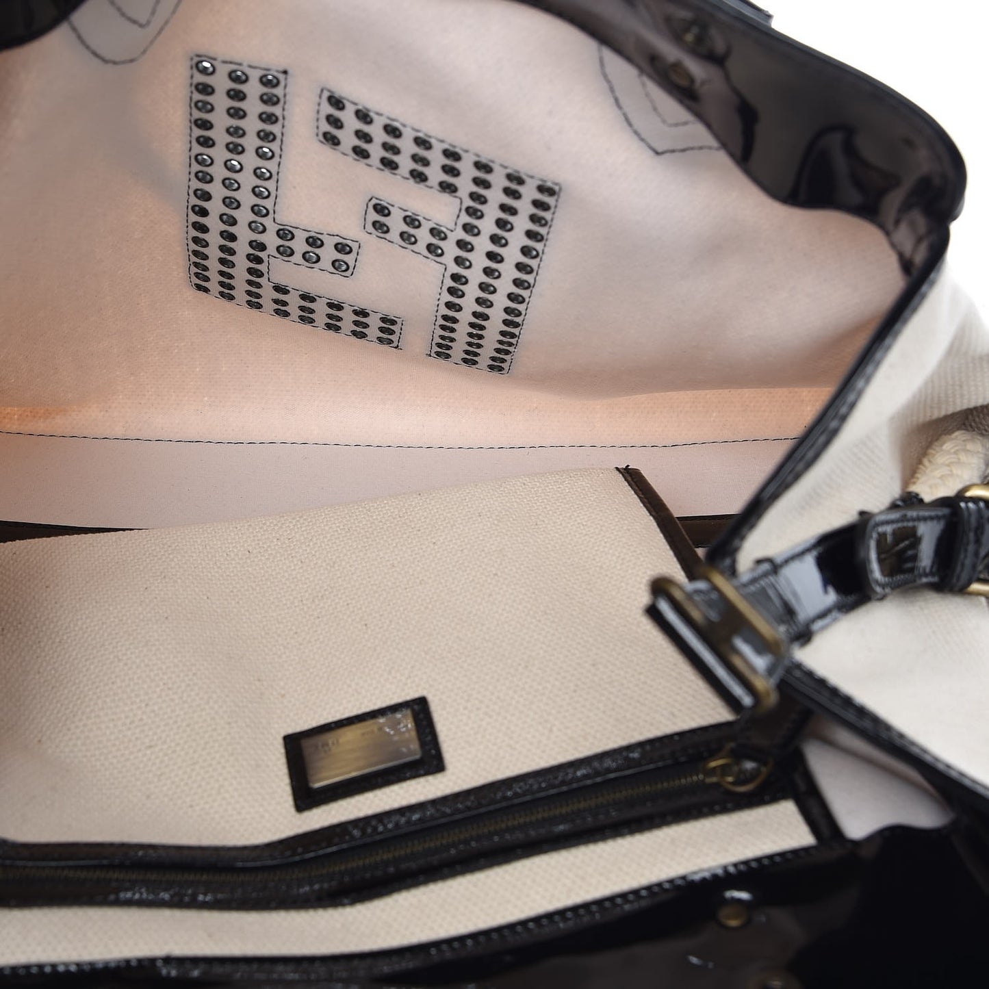 Canvas Patent Grommet De Jour Tote Natural