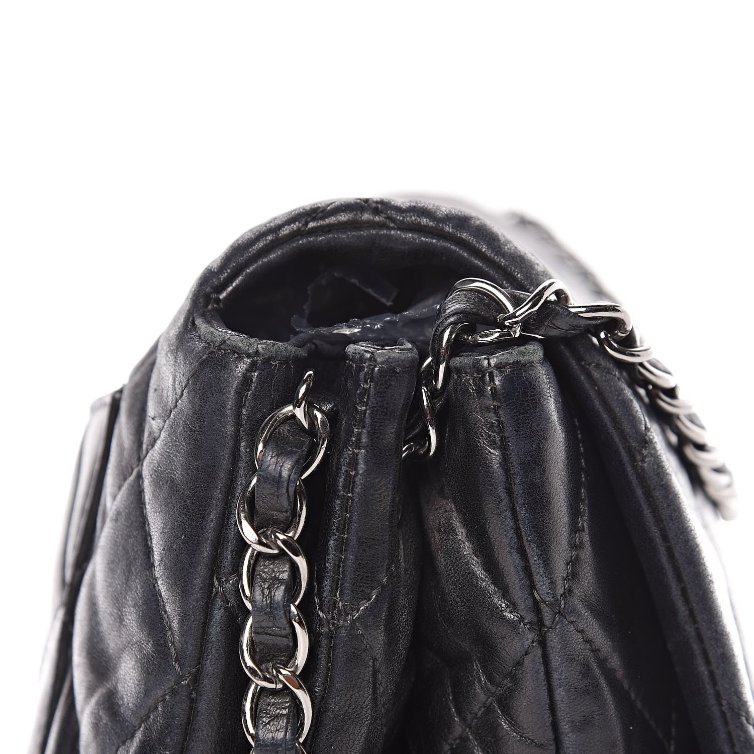 Chanel Lambskin Quilted 3 Accordion Flap Bag Black 11 of 13