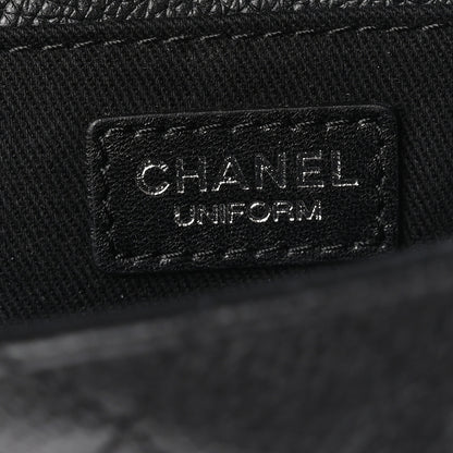 Chanel Grained Calfskin Quilted 2.55 Reissue Flap Belt Bag Clutch Black 6 of 11