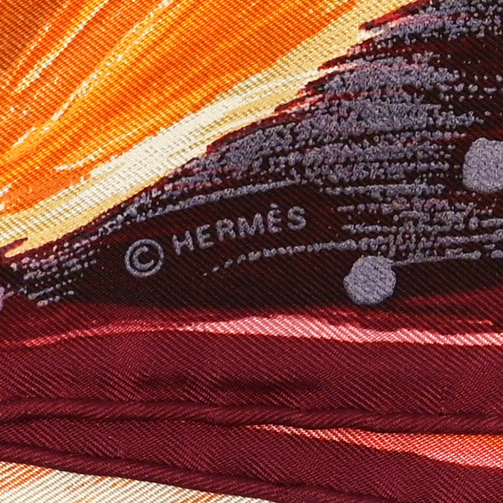 Hermes Silk Feux Du Ciel Scarf 90 3 of 5