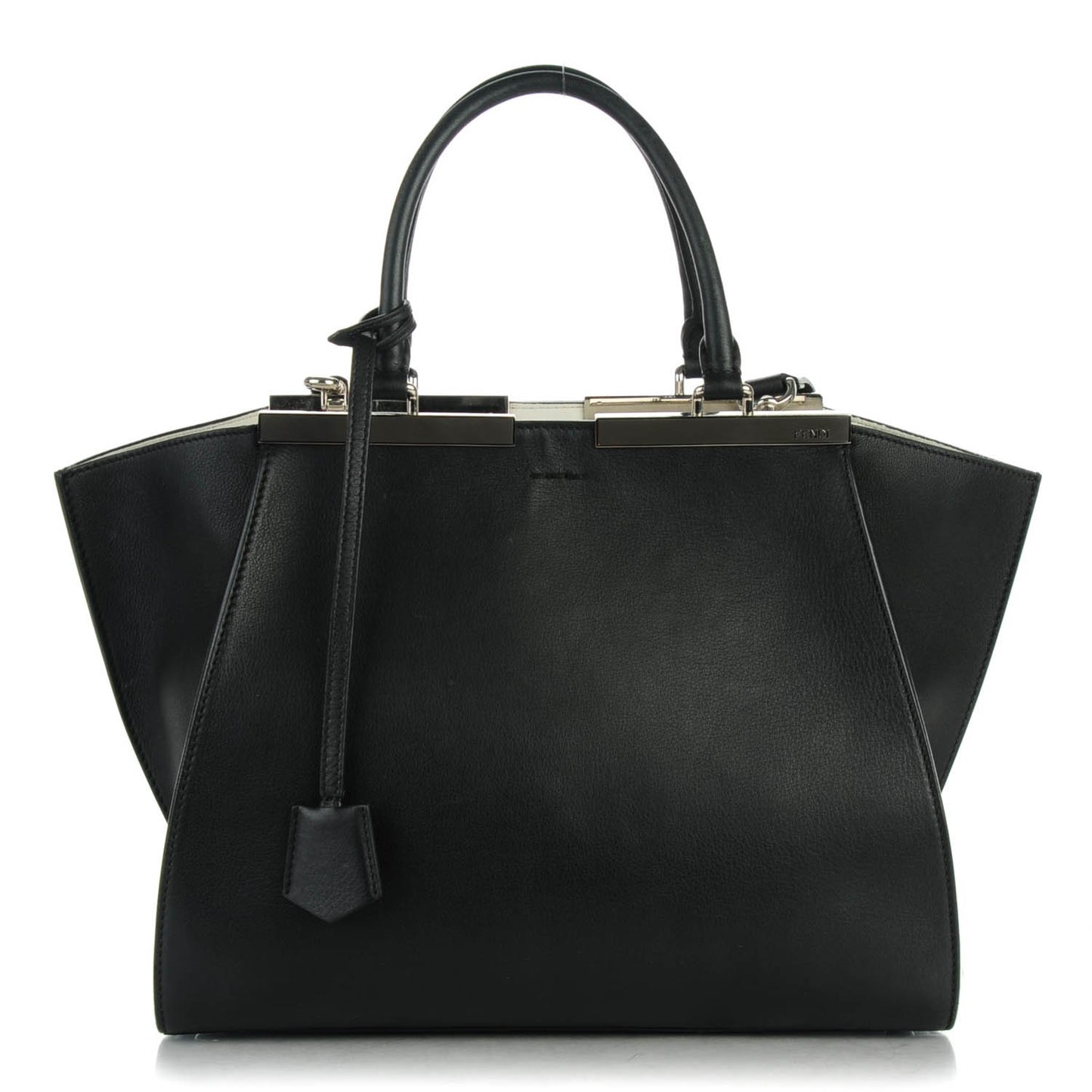 Vitello Dolce Shiny Nappa Petite 3Jours Tote Black