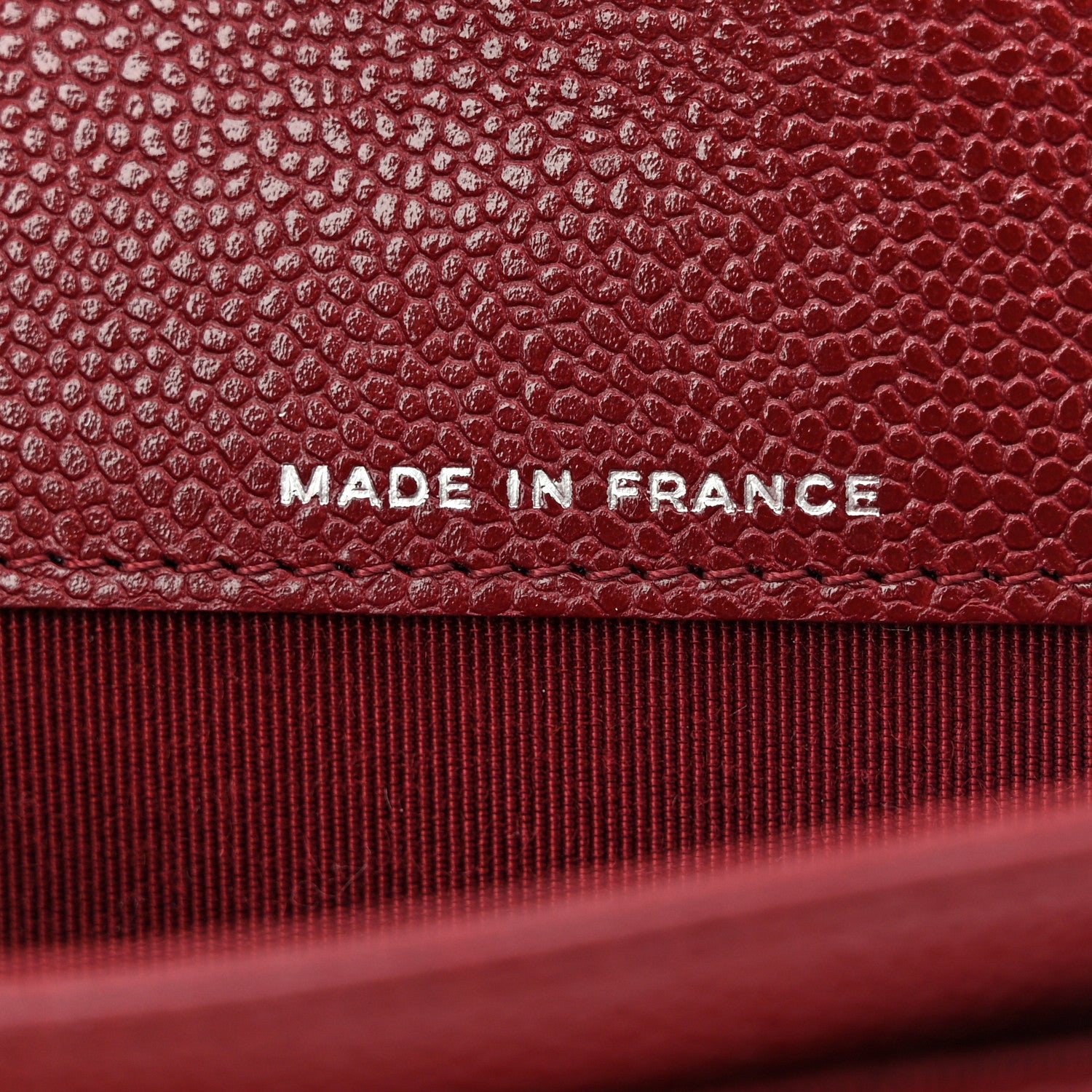 Chanel Caviar Quilted Flap Card Holder Wallet Burgundy 7 of 11