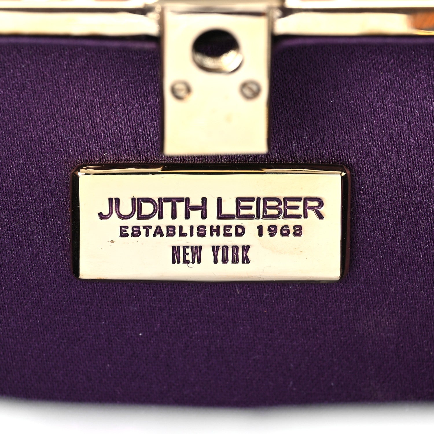 Judith Leiber Metallic Calfskin Box Clutch With Chain Gold 5 of 7