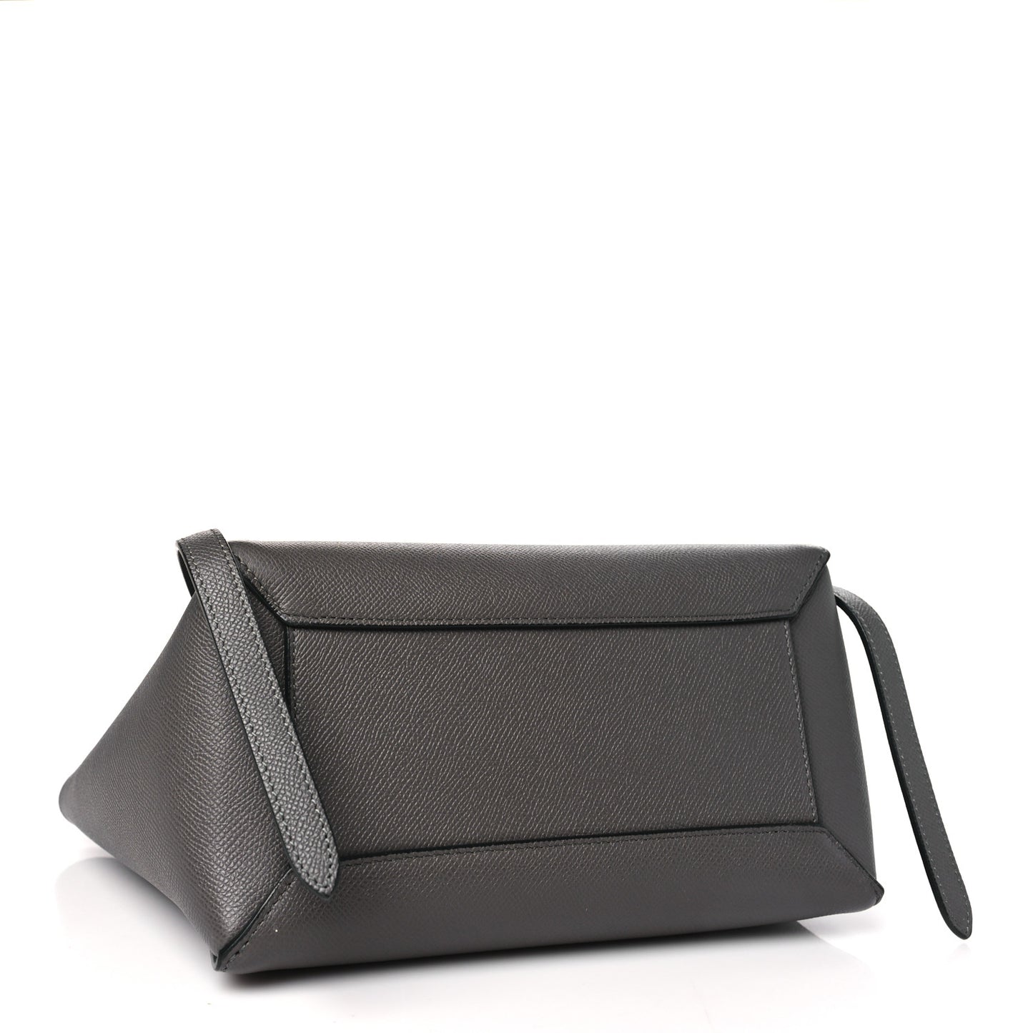 Grained Calfskin Micro Belt Bag Grey