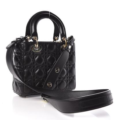 Christian Dior Lambskin Cannage Small Lucky Badges My Lady Dior Black 3 of 9