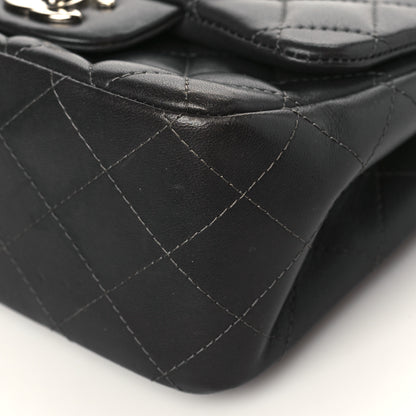 Chanel Lambskin Quilted Mini Square Flap Dark Grey 9 of 10
