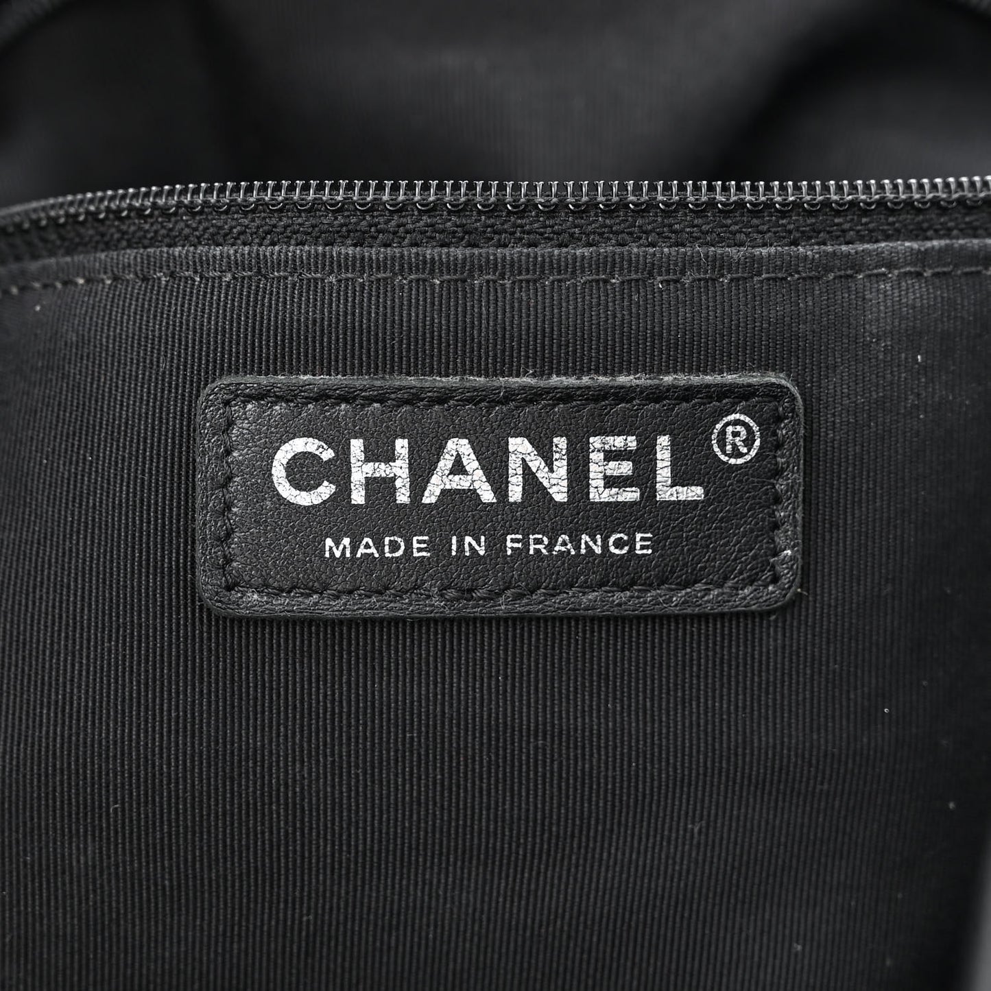 Caviar Quilted Large Shopping Tote Black