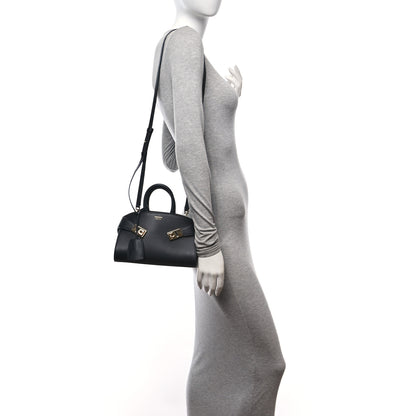 Salvatore Ferragamo Calfskin Mini Hug Bag Black 3 of 14