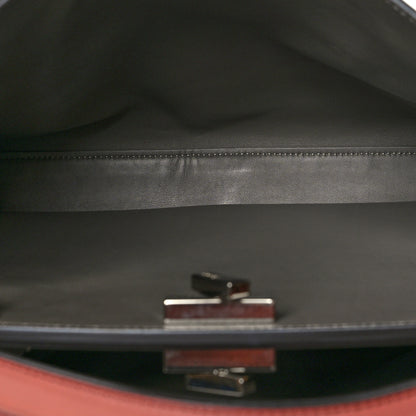 Fendi Vitello Tahiti Burro Large Peekaboo Iconic Essentially Satchel Macaron Foresta 4 of 11