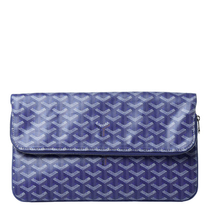 Goyard Goyardine Sainte Marie Soft Clutch Blue 1 of 4