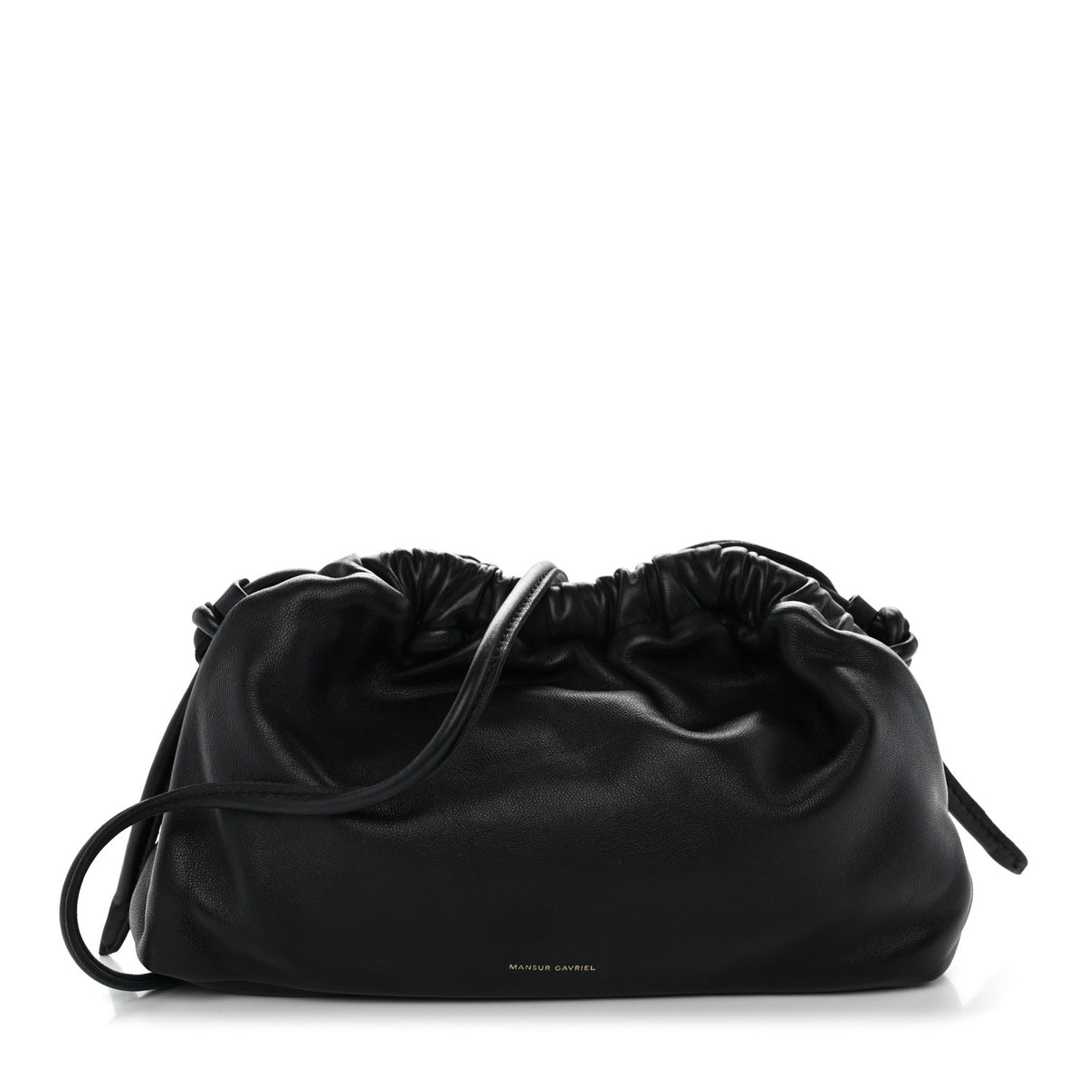 Mansur Gavriel Lambskin Cloud Clutch Black Flamma 1 of 10