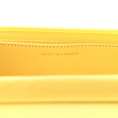 Chanel Caviar Quilted Wallet on Chain WOC Yellow 7 of 13