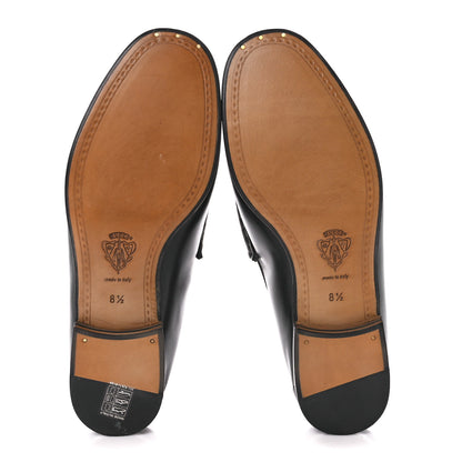 Gucci Lebonne Calfskin Mens Horsebit Loafers With Cover 8.5 Black 9 of 15