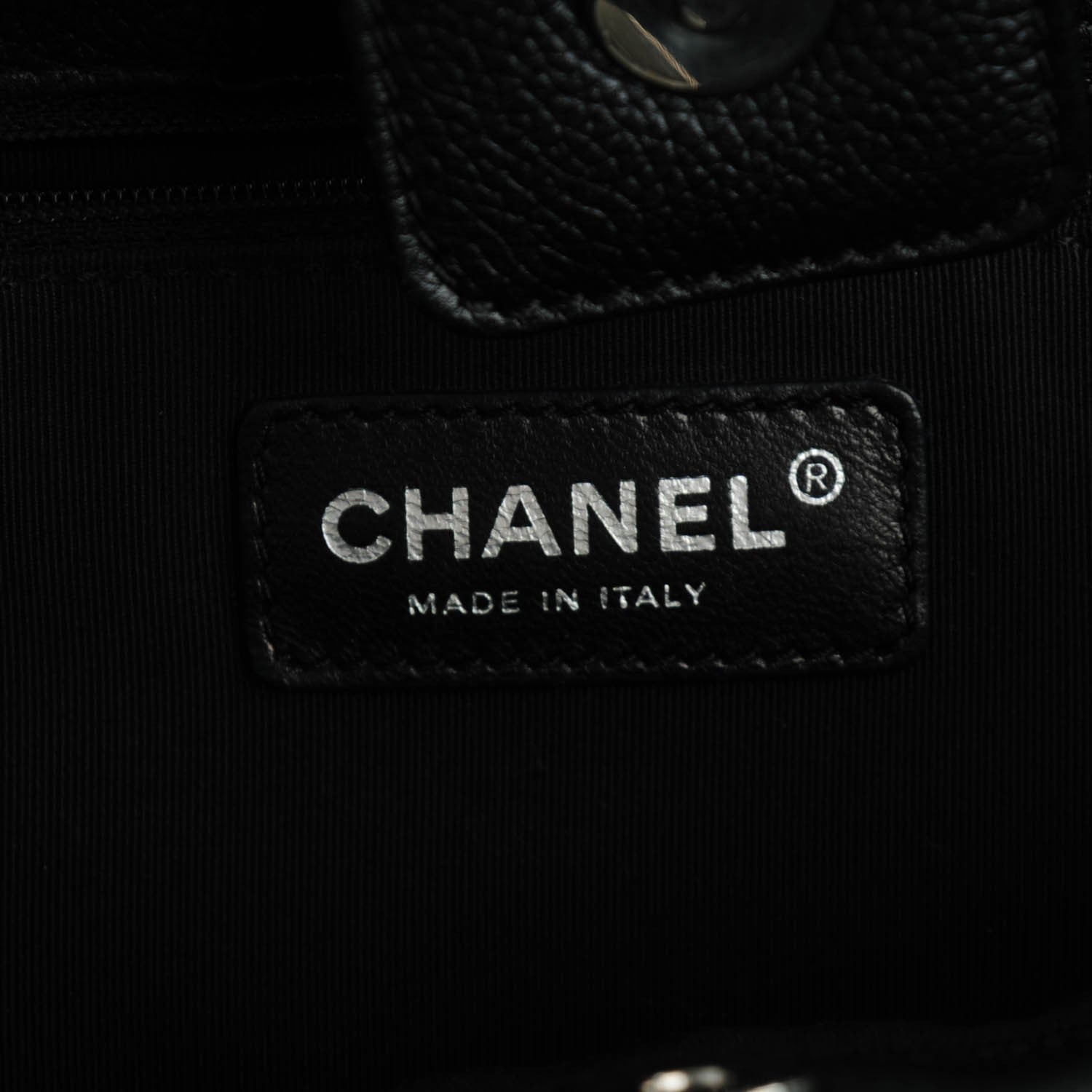 Chanel Calfskin Cerf Executive Shopper Tote Black 7 of 8