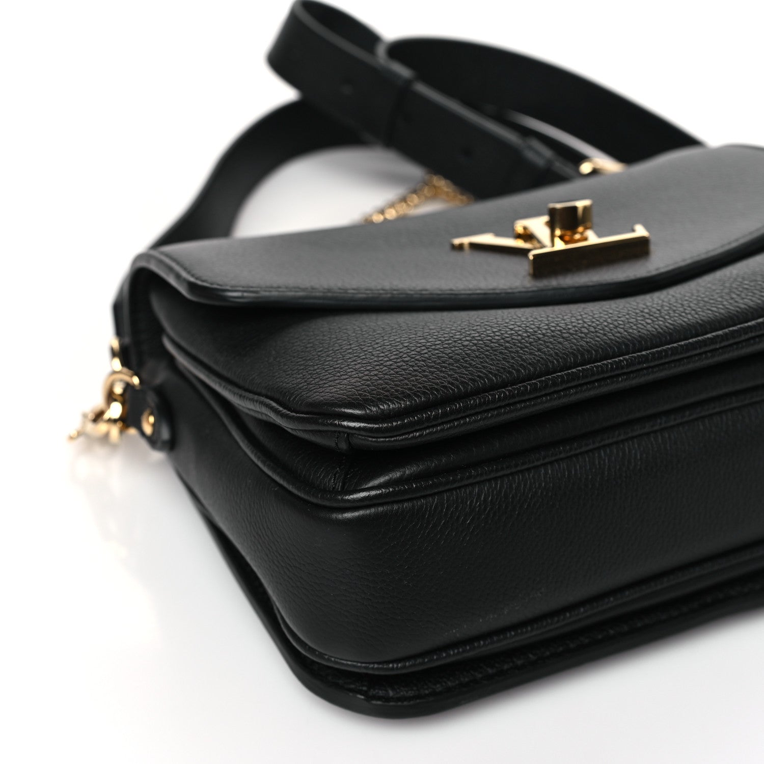 Louis Vuitton Grained Calfskin Lockme Oxford Black 7 of 9