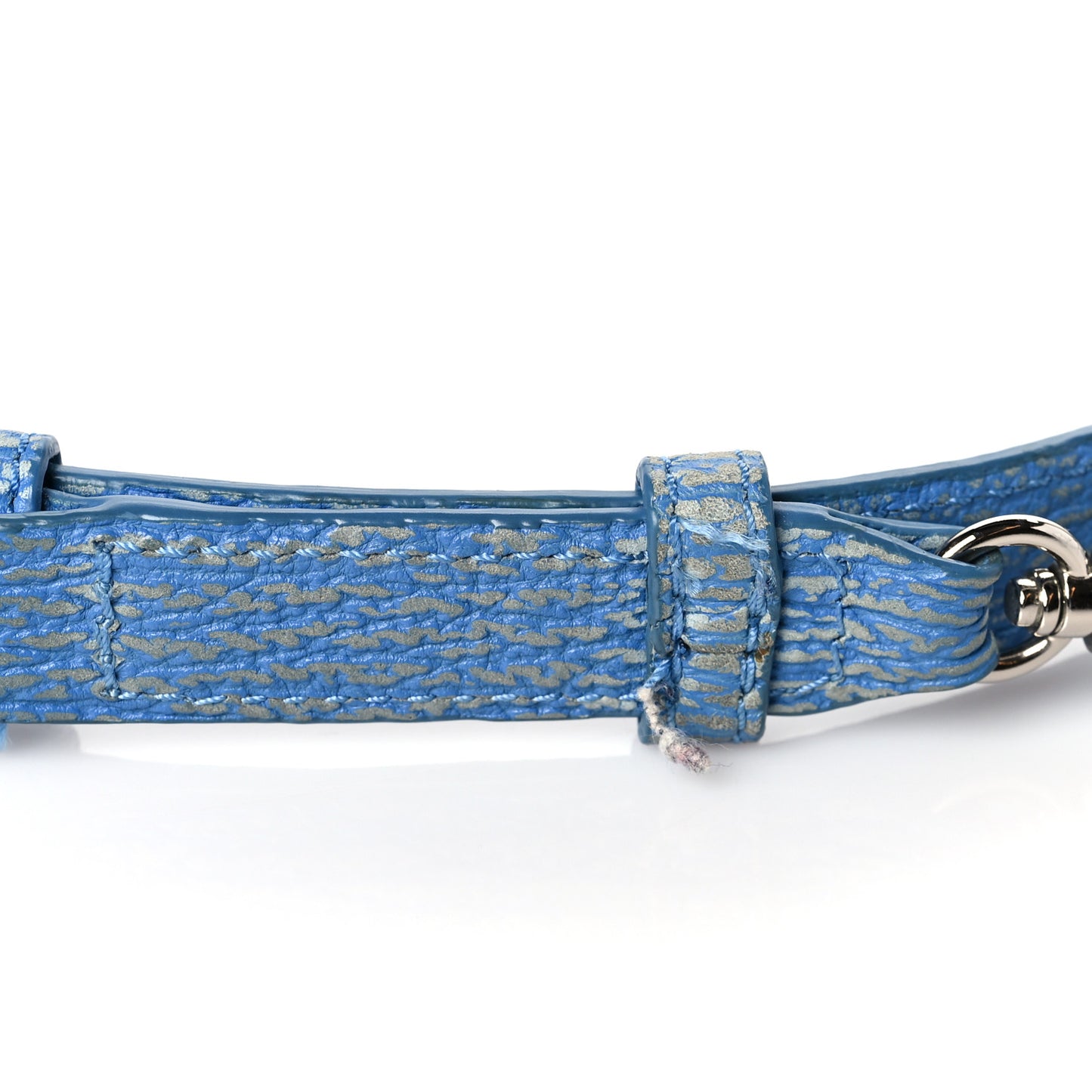 Textured Calfskin Mini Pashli Satchel Blue Ivory