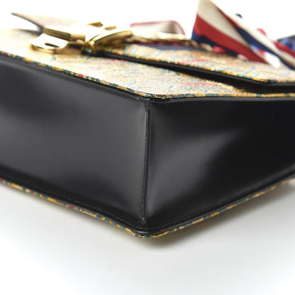 Gucci Iridescent Brocade Small Sylvie Shoulder Bag Gold 7 of 10