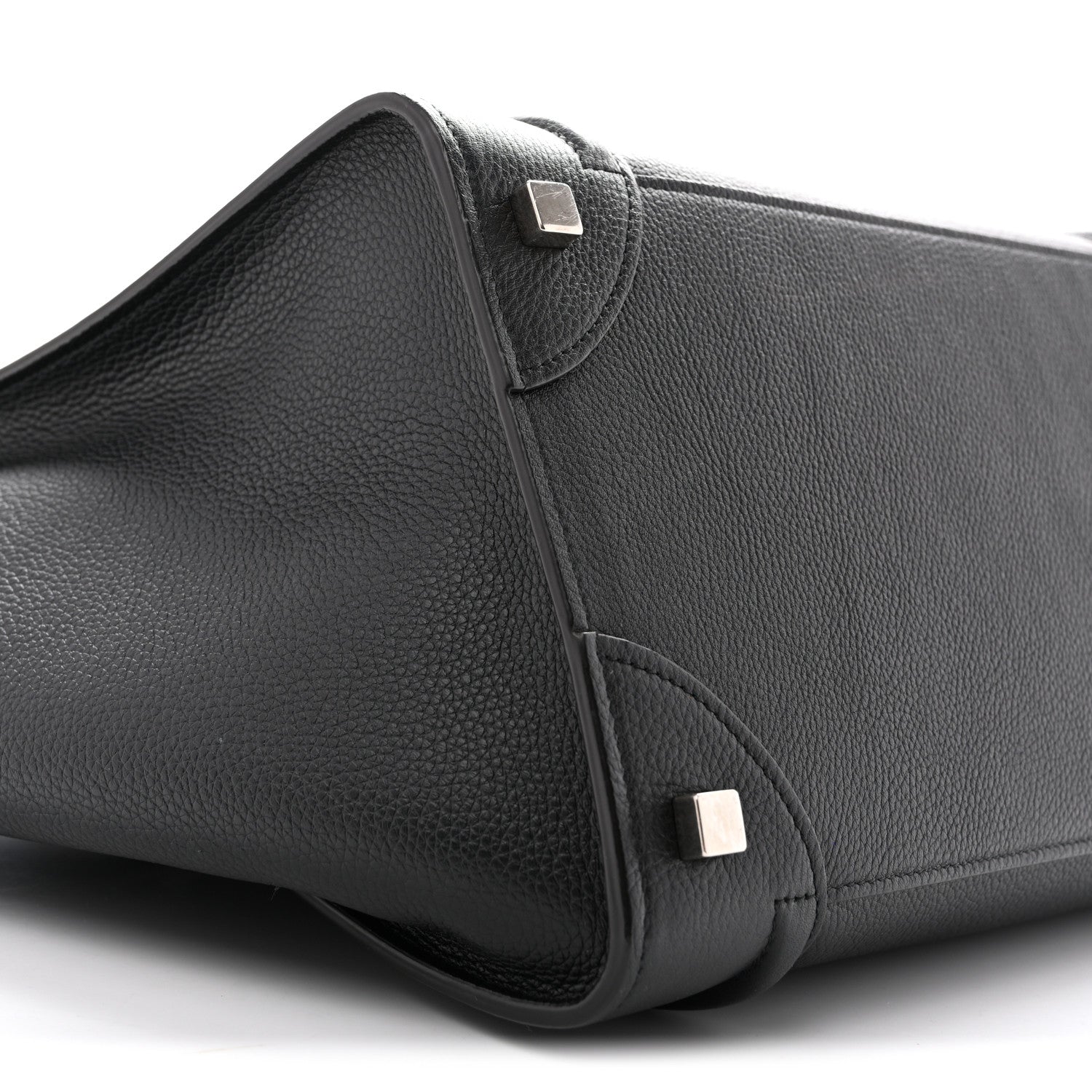 Celine Drummed Calfskin Mini Luggage Black 8 of 11