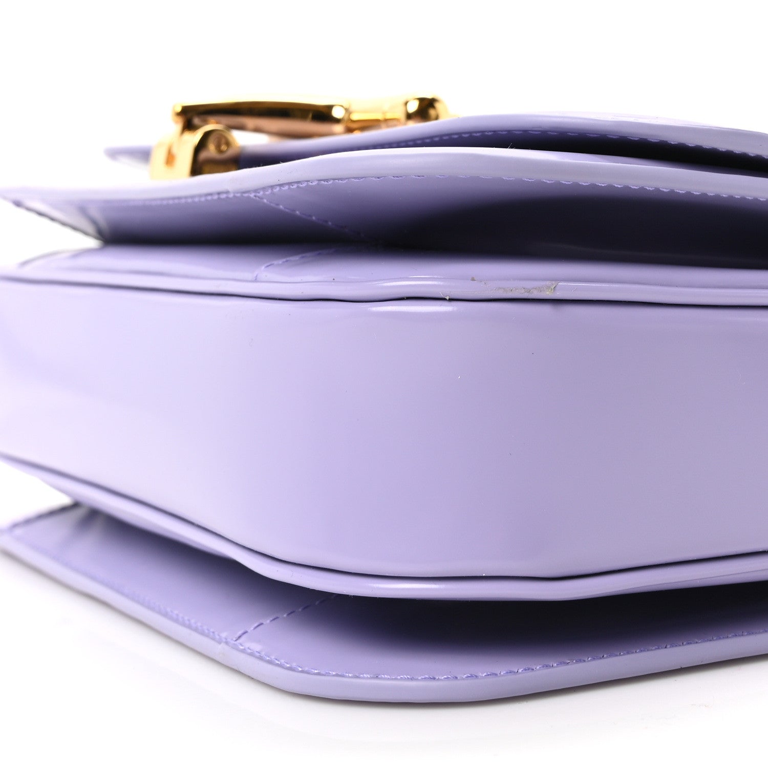 Gucci Patent Siena Small Shoulder Bag Lapis 10 of 10