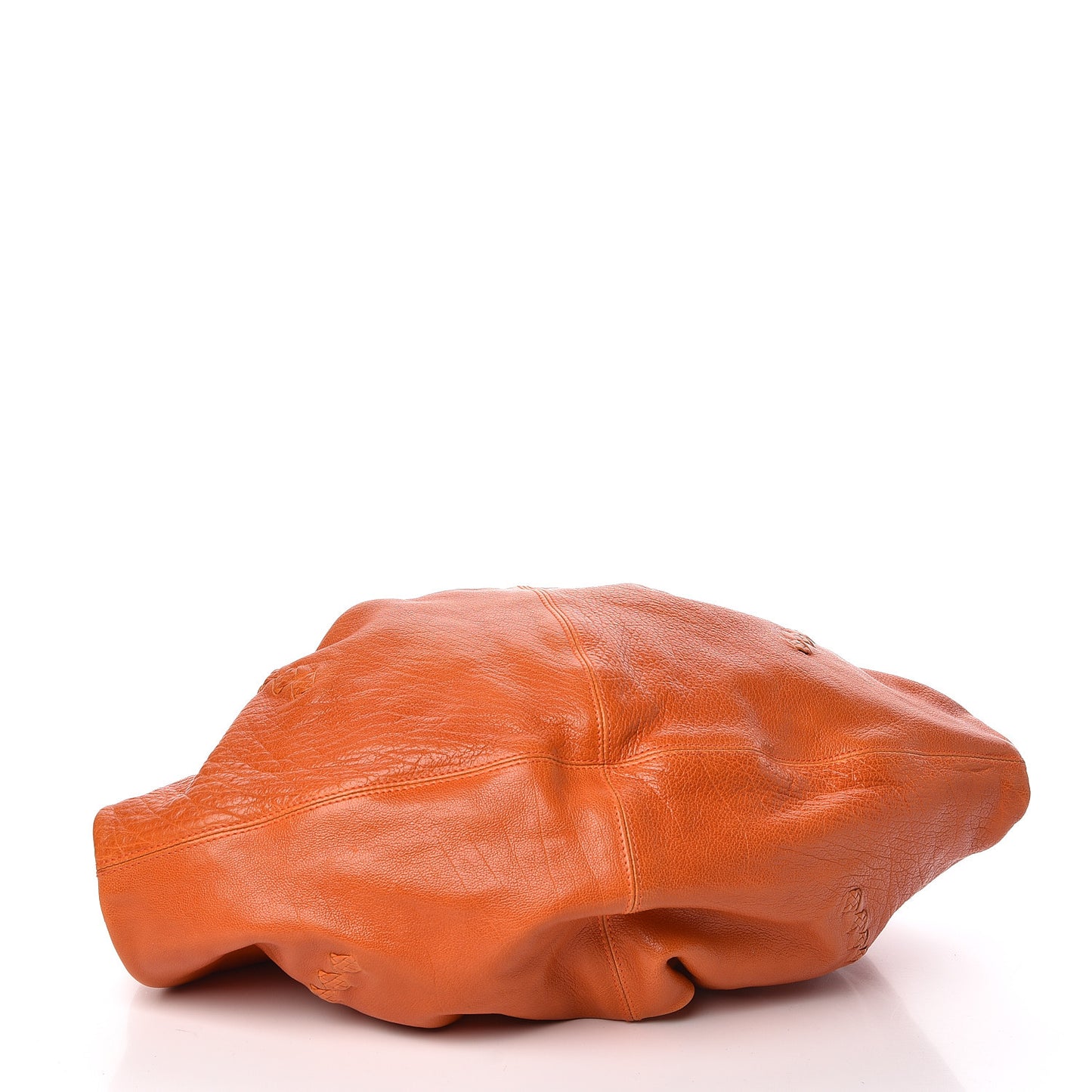Nappa Intrecciato Aquilone Fortune Cookie Hobo Orange