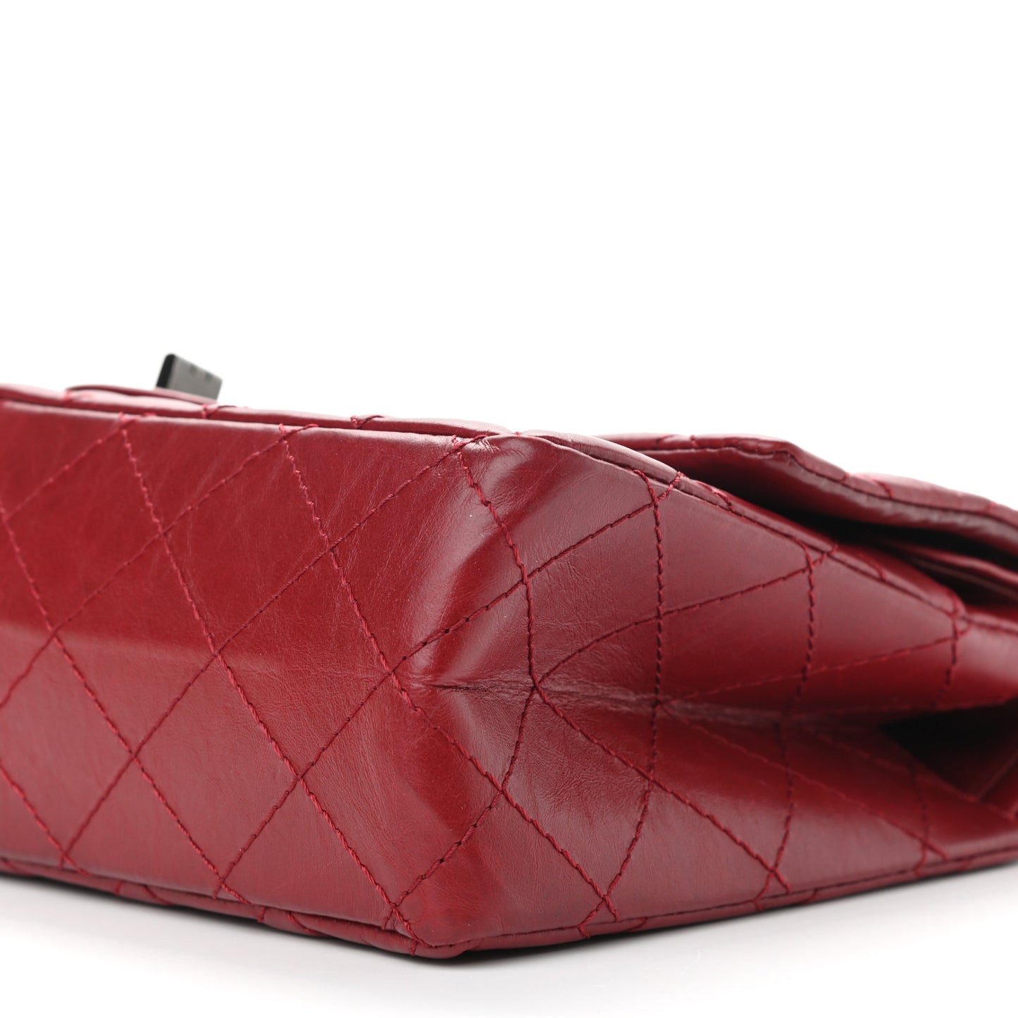 Aged Calfskin Quilted 2.55 Reissue 226 Flap Red
