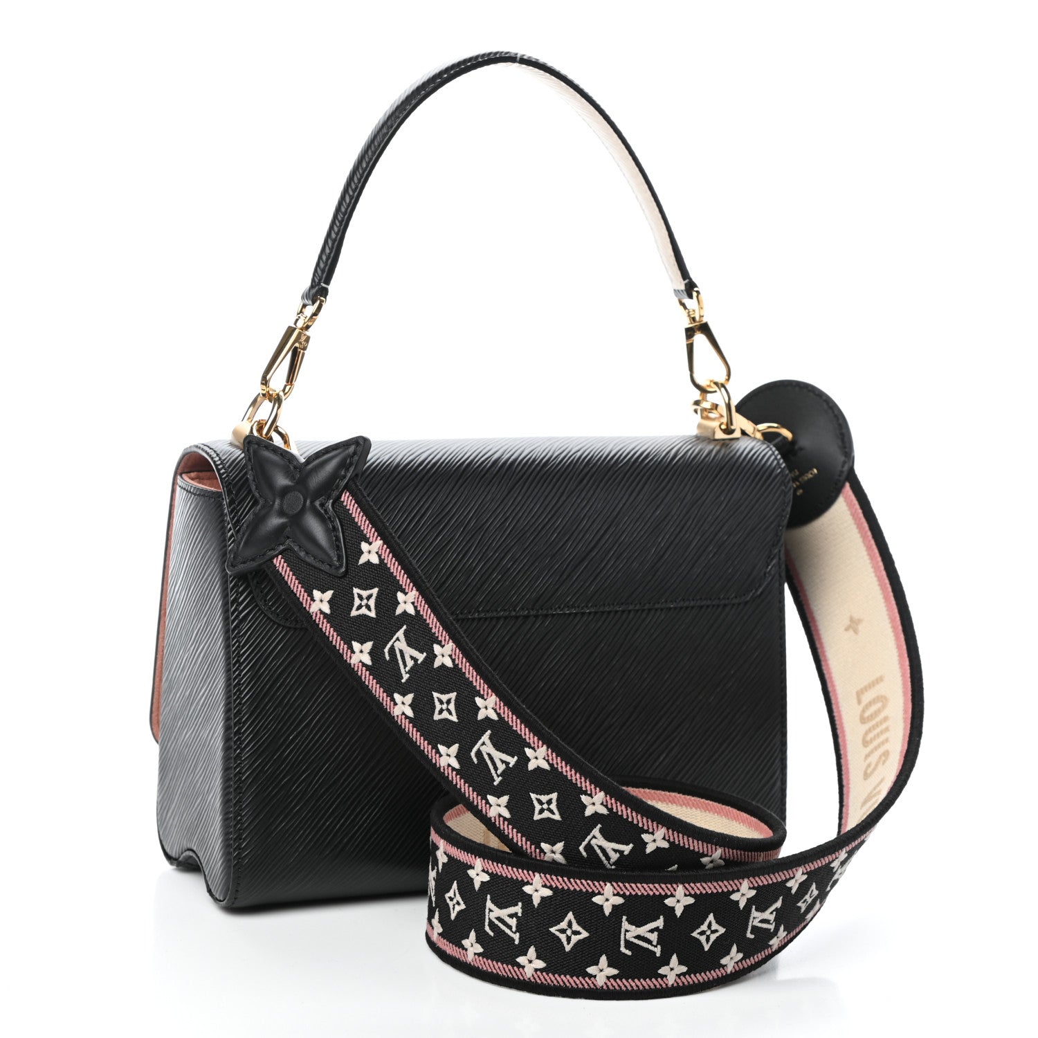 Louis Vuitton Epi Monogram Flower Twist MM Black 3 of 9